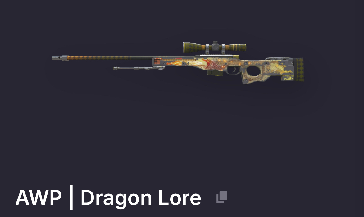 AWP I Dragon lore  de R$ 79.800,00 Reais pode ser sua