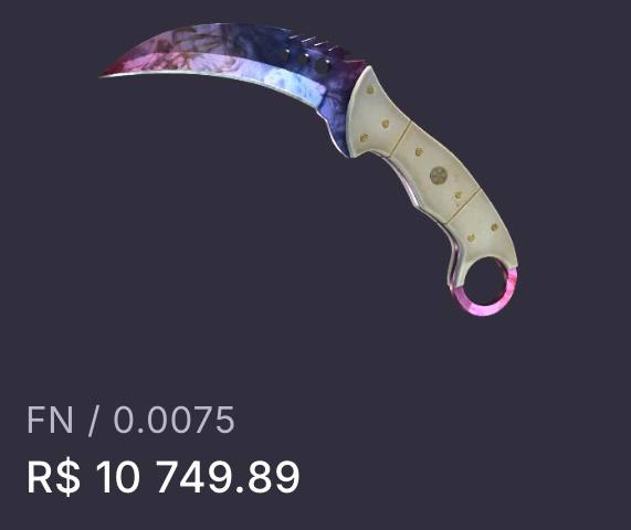 ★ Karambit | Marble Fade (Factory New) R$ 13 Mil Reais