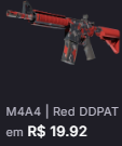 M4A4  RED R$ 19.90